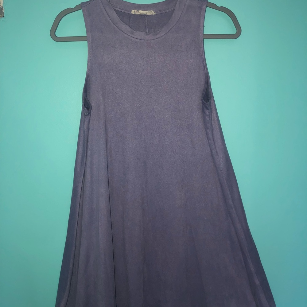 Purple shift dress